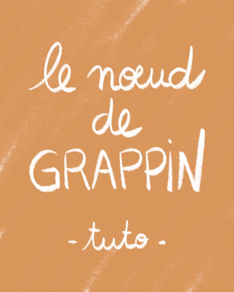 lettering pour voyage noeud de grappin