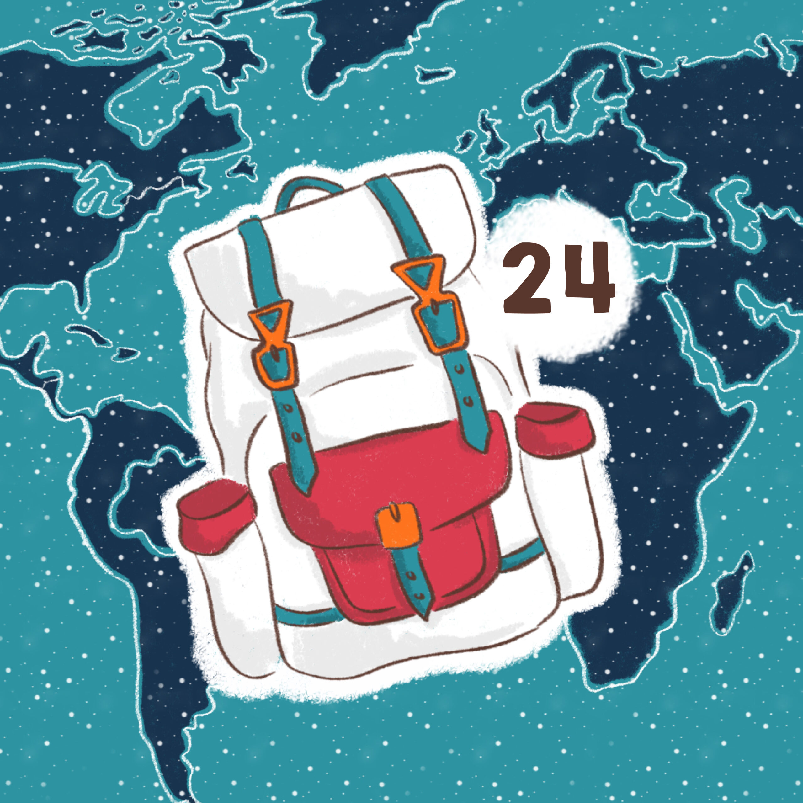 illustration de sac à dos de voyage